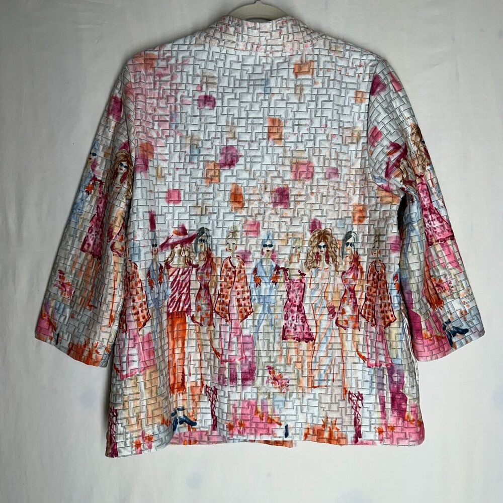 Multiples Camellia Quilted Button Front Petite Ja… - image 2